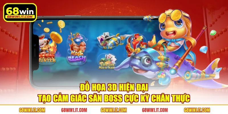 Đồ họa 3D hiện đại tạo cảm giác săn boss cực kỳ chân thực 